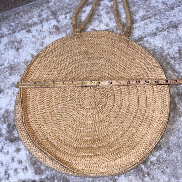 Cotton on Australia bag/purse beach bag large round straw woven Hamptons… - Picture 4 of 7